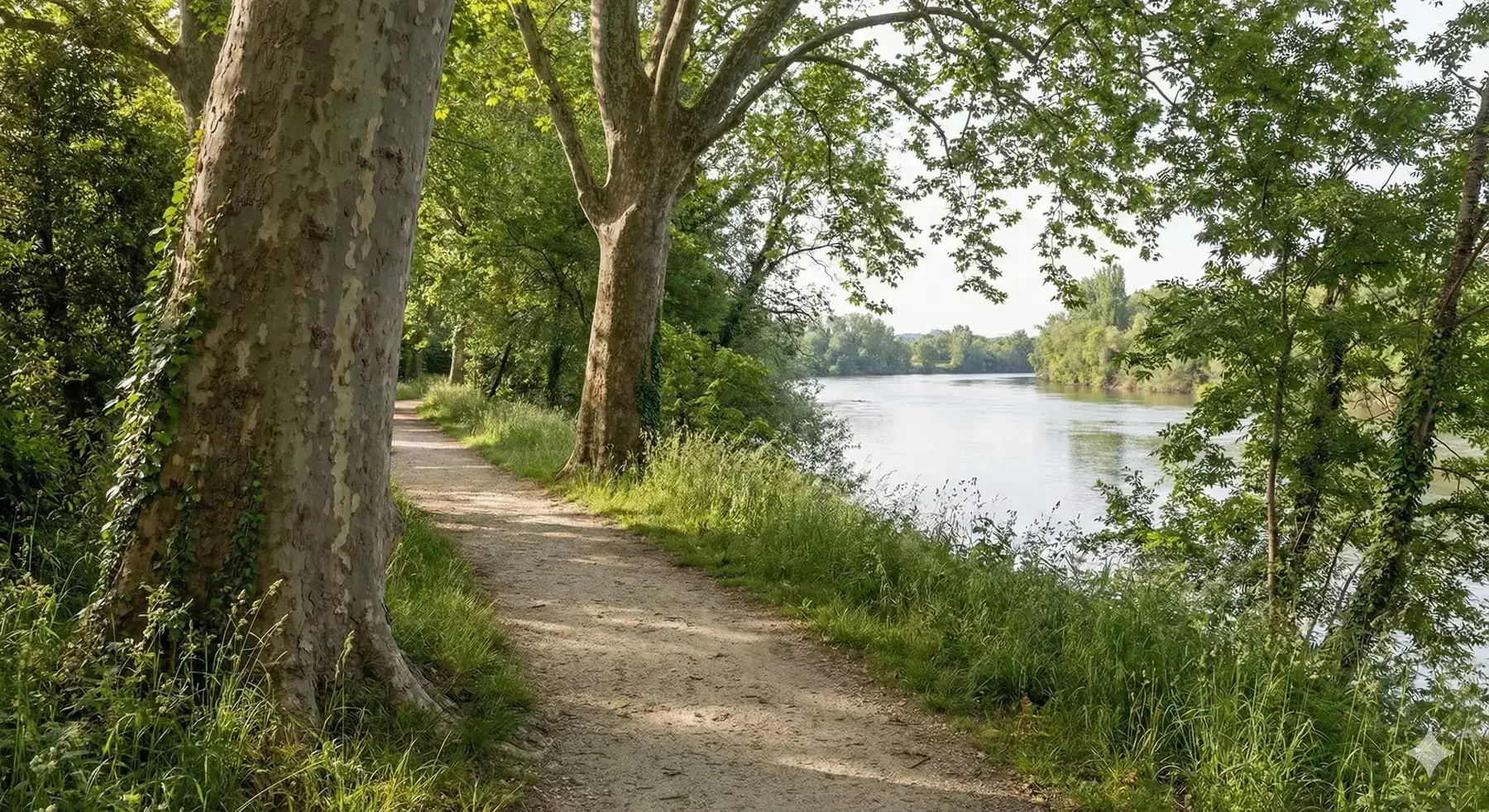 Vue de Seilh et des bords de Garonne